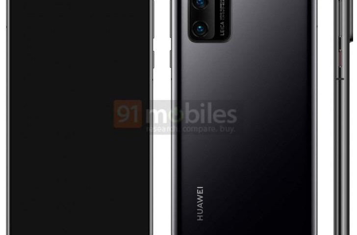 تكشف شاشة Huawei P40 الجديدة عن كاميرات سيلفي ثنائية الفتحات في نمط Samsung