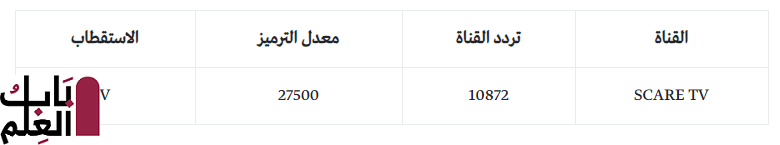 تردد قناة الرعب