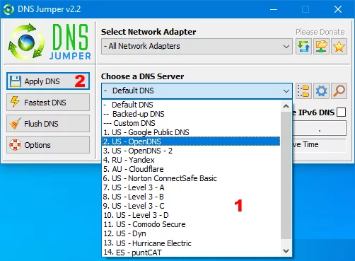 كيفية تغيير إعدادات DNS الخاصة بك