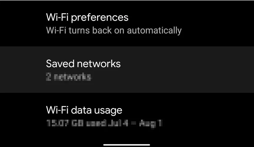 مزامنة كلمات مرور Wi-Fi