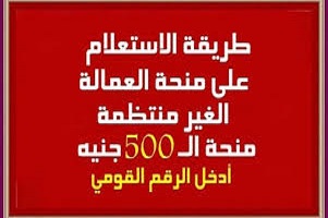 رقم الاستعلام من وزارة القوى العاملة