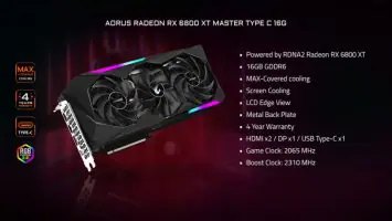 جيجابايت تطلق RX 6800 XT AORUS Master