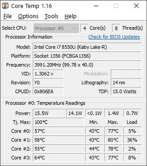 How to Check CPU Temperature Core Temp