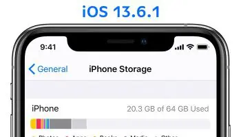 قامت apple بإصدار ios13.6