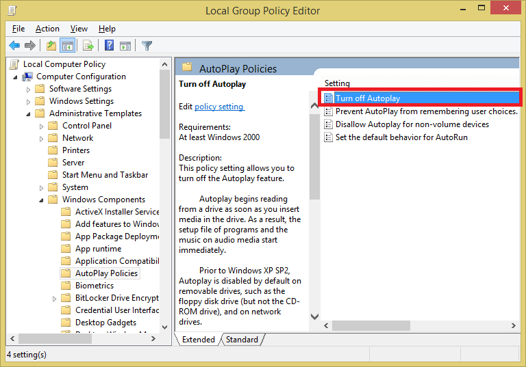 Disable AutoRun Windows10 05