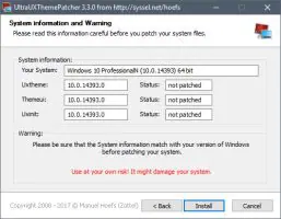 تحميل برنامج UltraUXThemePatcher