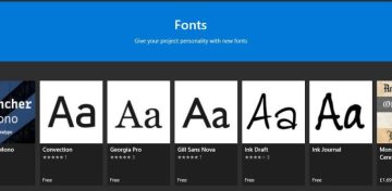 fonts Windows 10