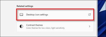 click desktop icon settings