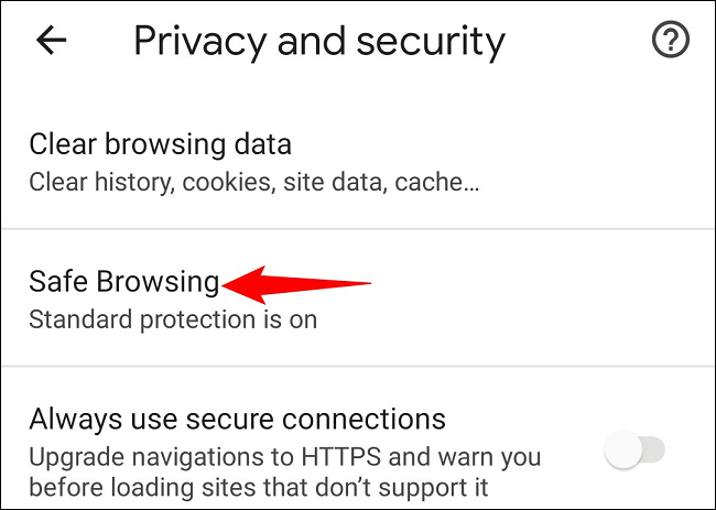10 chrome android safe browsing