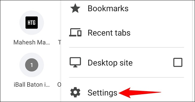 8 chrome android settings