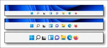 win11 taskbar three sizes