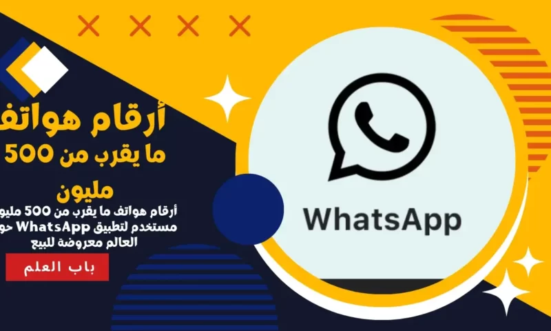 أرقام هواتف ما يقرب من 500 مليون مستخدم لتطبيق WhatsApp حول العالم معروضة للبيع
