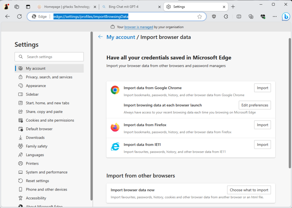 microsoft edge import data